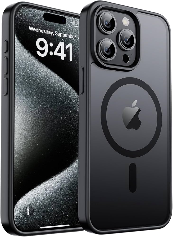 【objects.io】　iPhone15Pro ケース　BLACK Amazon.com: zapica Magnetic for iPhone 15 Pro Max Case